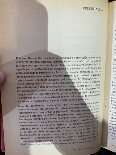De Puño Y Letra Abimael Guzmán Elena Yparraguirre (Usado)