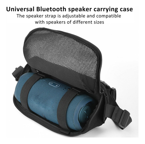 Bolsa Para Altavoz Portátil, Bolso Bandolera, Negro