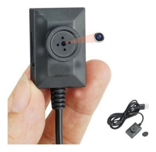Mini Câmera Espiã Falso Botão Camisa Audio Video Traição Top