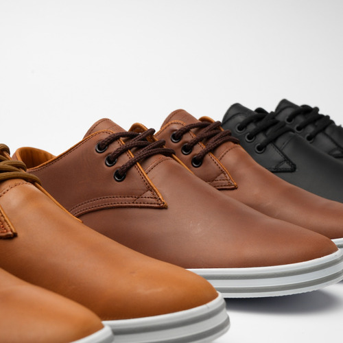 Zapatillas Zapato De Vestir Cuero Hombre Urbanas