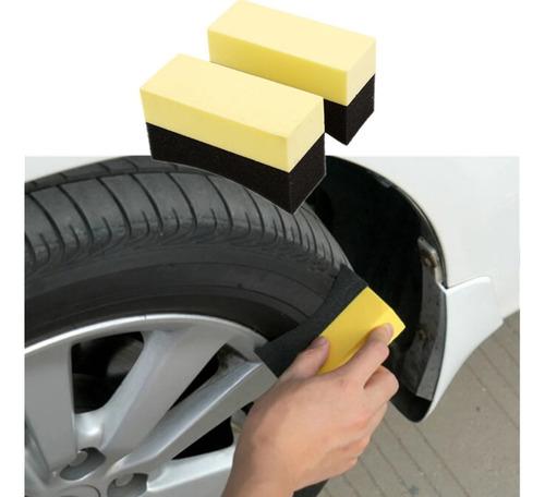 Esponja Aplicador Abrillantador Llantas 2 Pack