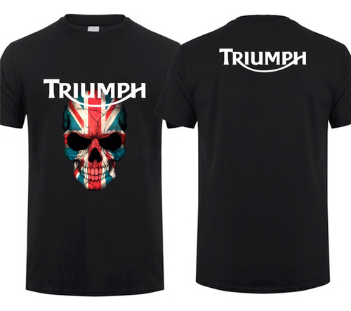 Camiseta Con Motivo De La Moto Británica Triumph