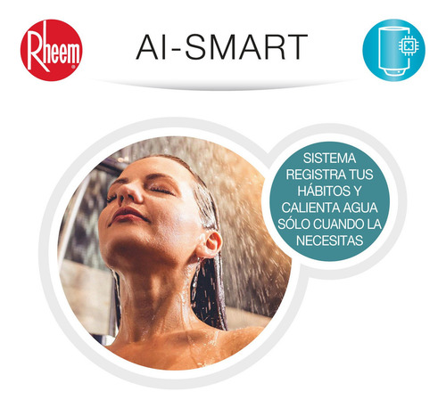 Termo Eléctrico Digital Rheem 30 Litros Mural Color Blanco