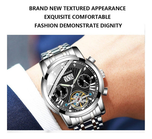 Poedagar Relojes Automáticos Tourbillon Luminous Para Hombre