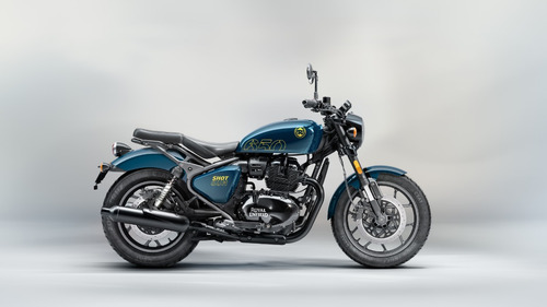Royal Enfield - Shotgun 650 - (plasma Blue, Green Drill)