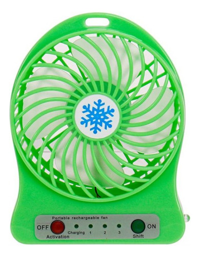 Ventilador Portatil Con Bateria Recargable