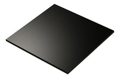 Placa Policarbonato Compacto Negro 0.50m X 0.50m X 3mm Mtc