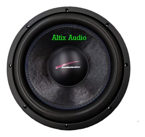 Subwoofer Audiobahn Ultra 12  Doble Bobina Asw12u 400 W Rms Color Negro