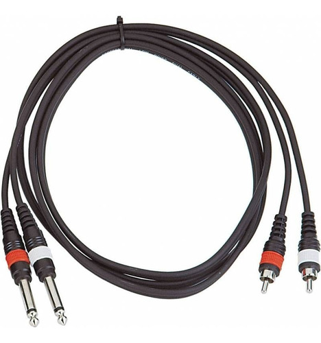 Cable De Audio Warwick 2 Plug 6.5 A 2 Rca Rcl 20933 D4 1.8 