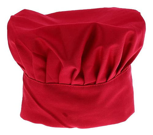 Gorro De Chef O Cocina Rojo Tipo Champiñon