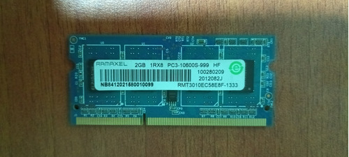 Memoria Ramaxel 2gb Pc3-10600s 999 Ddr3 Laptop