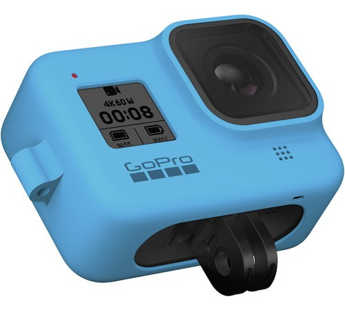 Funda Silicón + Cordón Ajustable Para Gopro Hero8 (bluebird)