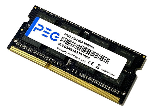 Memória Ram Peg 8gb Ddr3 1600mhz Notebook