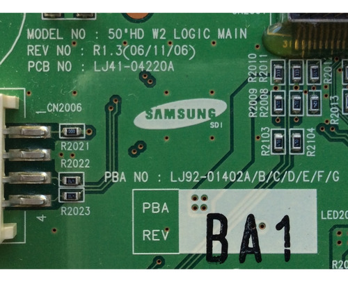 Main Logica Philips 996500044495 Lj41-04220a 50pfp5332d/37 (Usado)