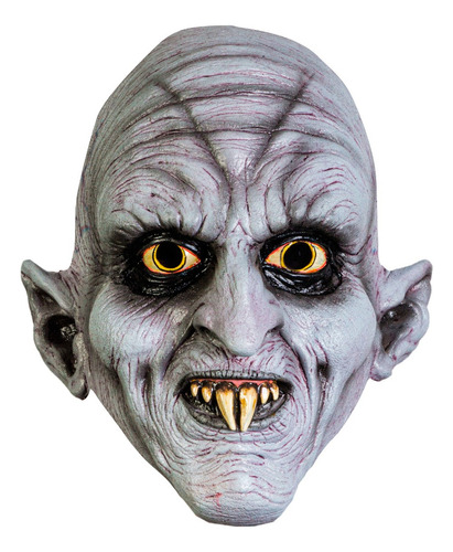 Máscara Vampiro Nosferatu Disfraz Halloween Terror Color Blanco
