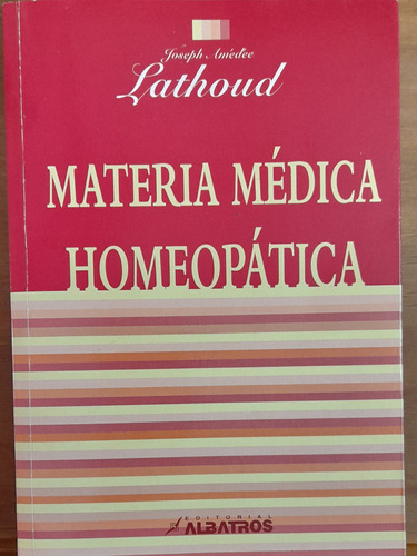 Libro Materia Médica Homeopática. Lathoud. Usado. Impeca 