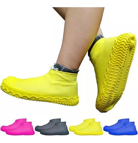 Funda Silicona Impermeable Protector Zapato Lluvia Antidesli