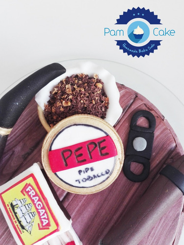 Torta Artesanal 100 Años Habano Pipa Tabaco