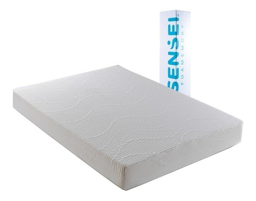 Colchón individual de espuma Sensei White blanco  100cm por 190cm por 20cm