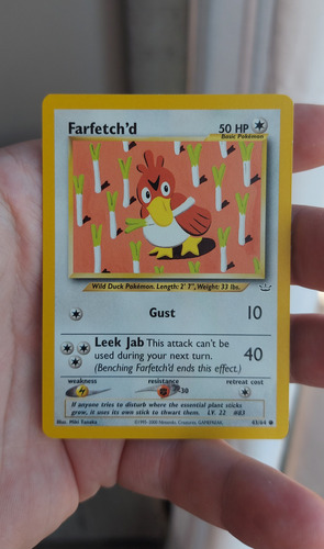 Pokemon Farfetch D 43/64 Neo Revelation 2001 Nm Ingles Tcg Farfetch´d Inglés (Usado)