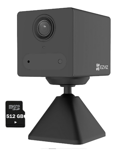 Cámara Vigilancia Cb2 1080p Ezviz Mini Cubo Bateria +sd512gb
