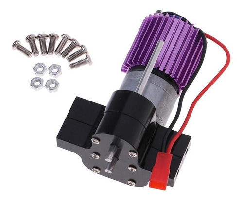 370 Motor De + Disipador De Calor Conjunto Para Wpl Negro