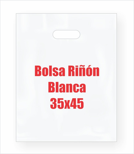 Bolsa Riñon Ad Blanca 35x45 - Pack X 100 Un.