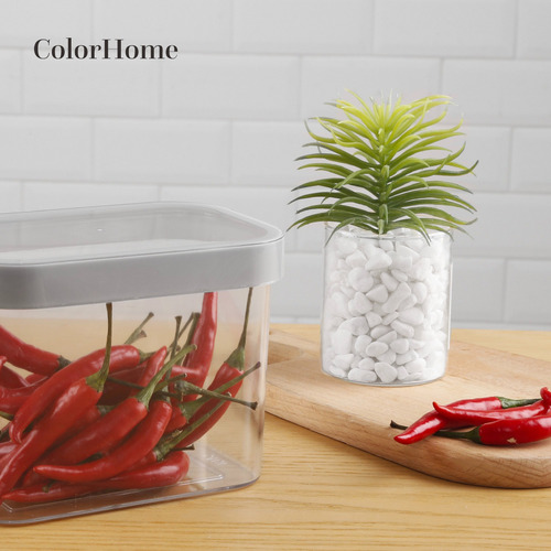 Juego De Contenedores Recipientes Herméticos 5 Piezas De Plástico Y Apilables Sin Bpa Resistentes A Manchas Y Olores Para Alimentos Cocina Colorhome