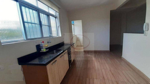 Imagem 13 de 14 de Apartamento Com 2 Dormitórios, Reformado, 1º Andar, Com Quintal, À Venda, 70 M² Por R$ 285.000 - Ponta Da Praia - Santos/sp - Ap10778