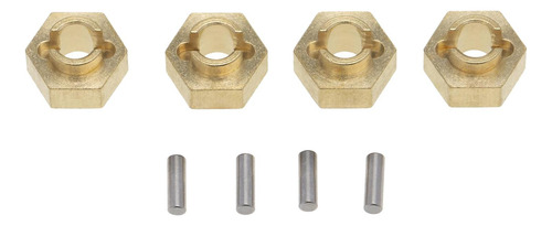 Adaptadores De Cubo Hexagonal De Rueda De Latón De 4 Piezas