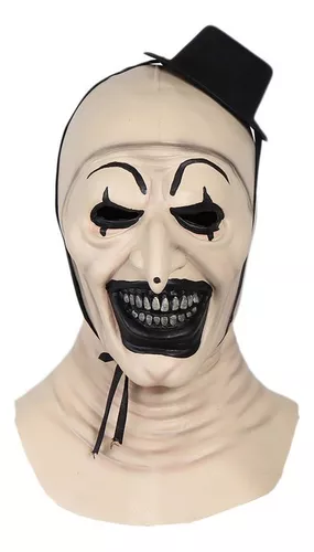 Máscara de cotillón Mundo Hr Coringa color blanca Comodín joker para adultos