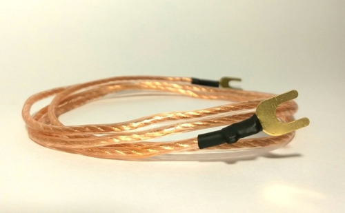 Imagen 6 de 7 de Cable Graund - Tierra Para Bandeja Tocadiscos 2 Metros