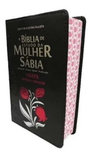Imagem 1 de 2 de Bíblia De Estudo Da Mulher Sábia Letra Grande Harpa Preta