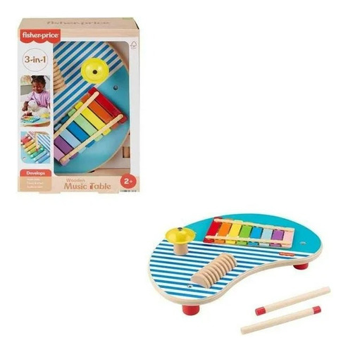 Juguete Para Bebés Fisher Price Mesa Musical De Madera
