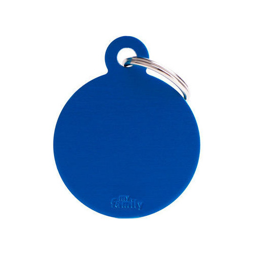 Chapita De Infon De Perro Personalizada Circulo Azul Grande