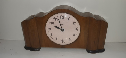 Reloj De Mesa Antiguo De Madera Con Alarma Kent