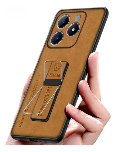 Funda Para Realme C61 53 50 60 G Stent Piel De Oveja+mica
