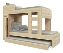 Comprar Cucheta Orlandi 3 Camas 1 Puerta 1 Cajon 90.5x231x155 Abedul
