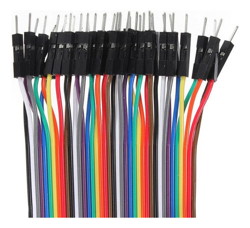 Jumpers Dupont M-m 20cm Protoboard 120 Cables