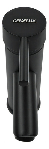 Monomando Para Lavabo Genflux Mmla170bk Cuello Corto Negro M Color Negro Mate