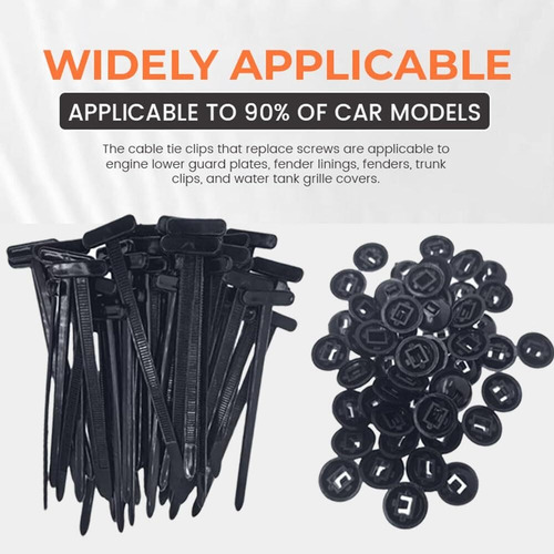 [ 50 Pcs Fivelas Universais De Nylon Para Abraçadeiras