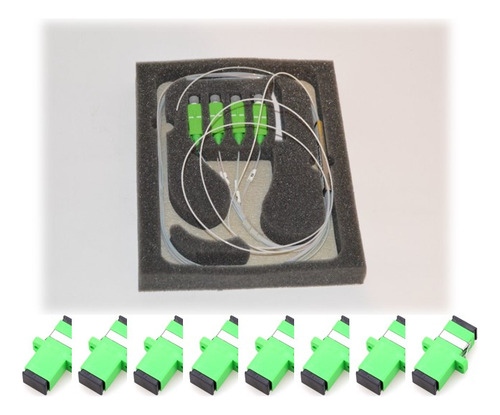 Divisor Optico 1x8 Crossop+ Sc/apc Con 8 Acopladores Sc/apc