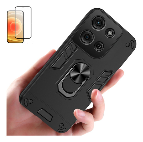 Funda Para Moto Edge 60 Fusion Sargento Valiente+mica