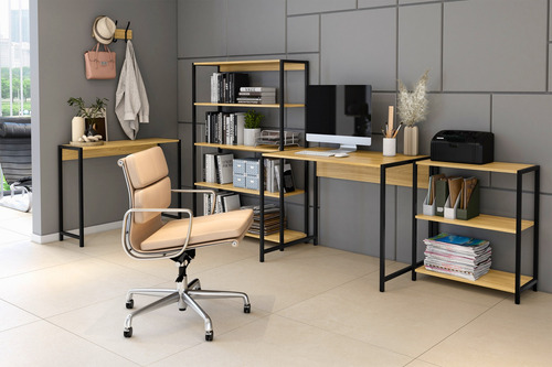 Estante New York Miel 3 Niveles - Be Design
