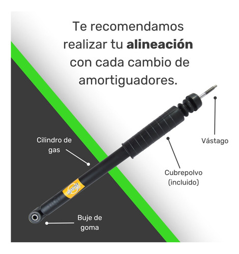 2 Amortiguadores Grob Note 2012-2018 Traseros