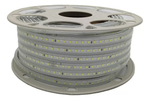 Manguera Led 25m Luz Blanca 2835 110v Exterior 120leds X Mto Luz Blanco Frío