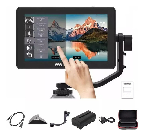 Feelworld F6 Plus Kit De Monitor De Cámara De 3d 6 In