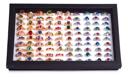 Zly Bandeja De Exhibicion De Anillos De Joyeria, Caja De Ter