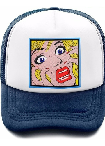 Gorra Trucker Camionera Custom Lichtenstein Pop Art New Caps