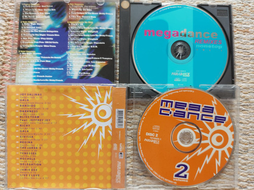 Cd Megadance - Volumes 1 E 2 Nonstop E Eurodance 1995/1998 (Usado)